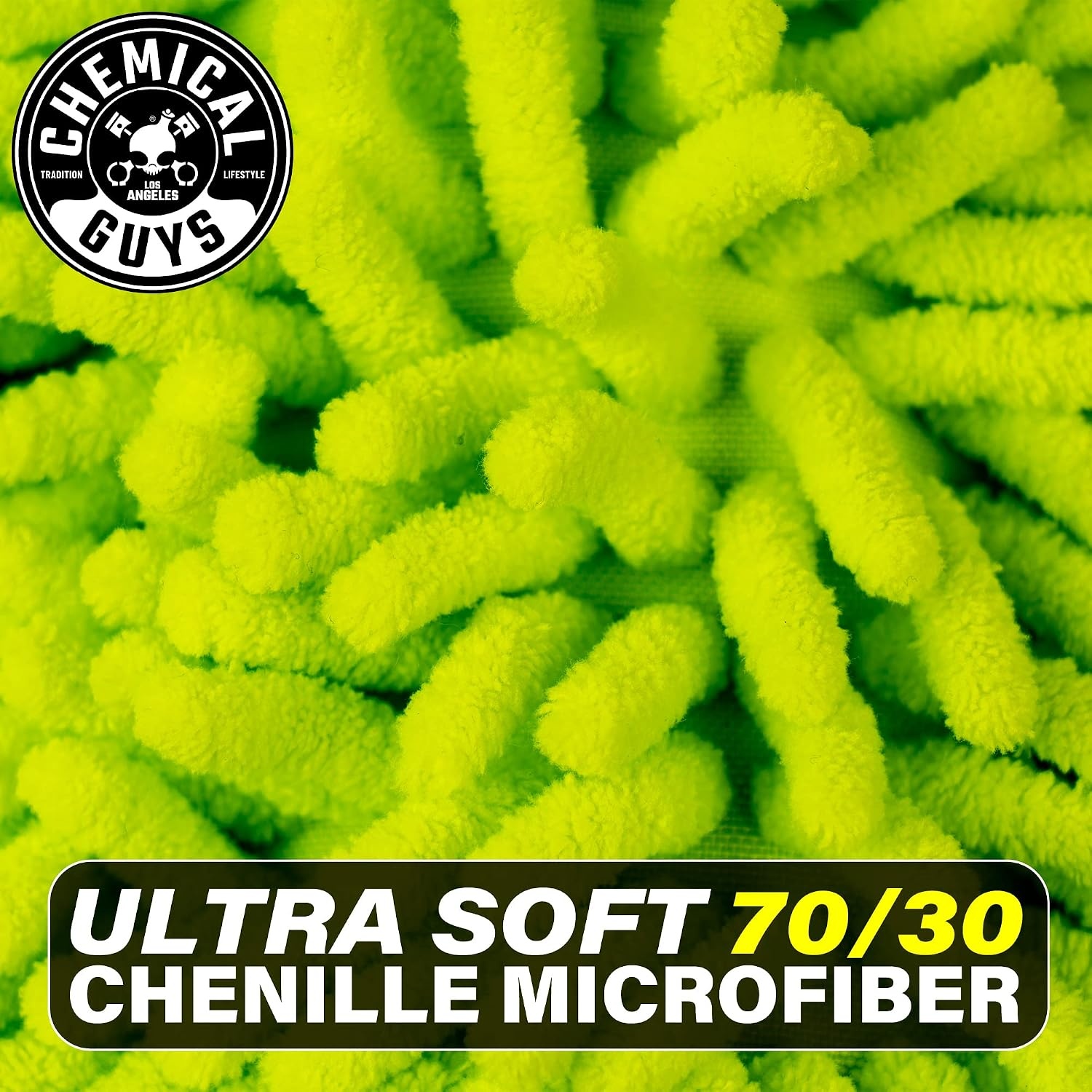 image:imageChemical Guys Chenille Microfiber Wash Mitt for Cars ScratchFree 2 PackGreen