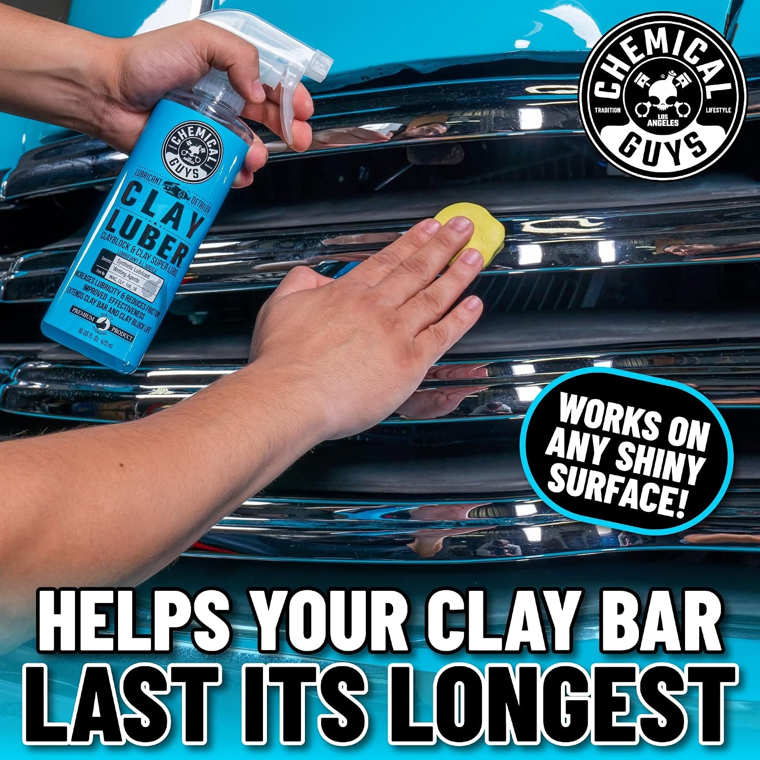 image:imageChemical Guys Heavy Duty Clay Bar amp Luber Kit Paint Prep 2Piece Set128 Fl Oz Pack of 1
