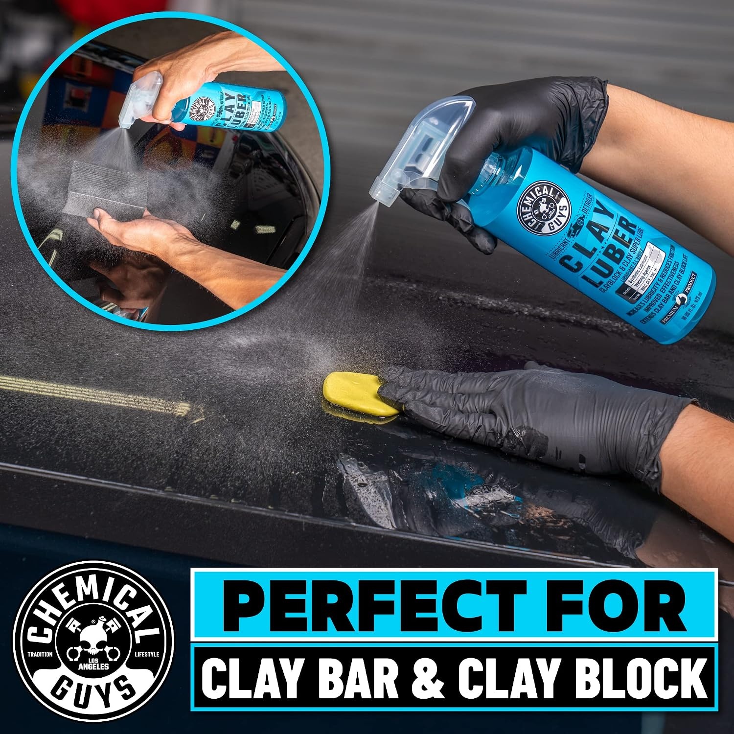 image:imageChemical Guys Heavy Duty Clay Bar amp Luber Kit Paint Prep 2Piece Set16 Fl Oz Pack of 1