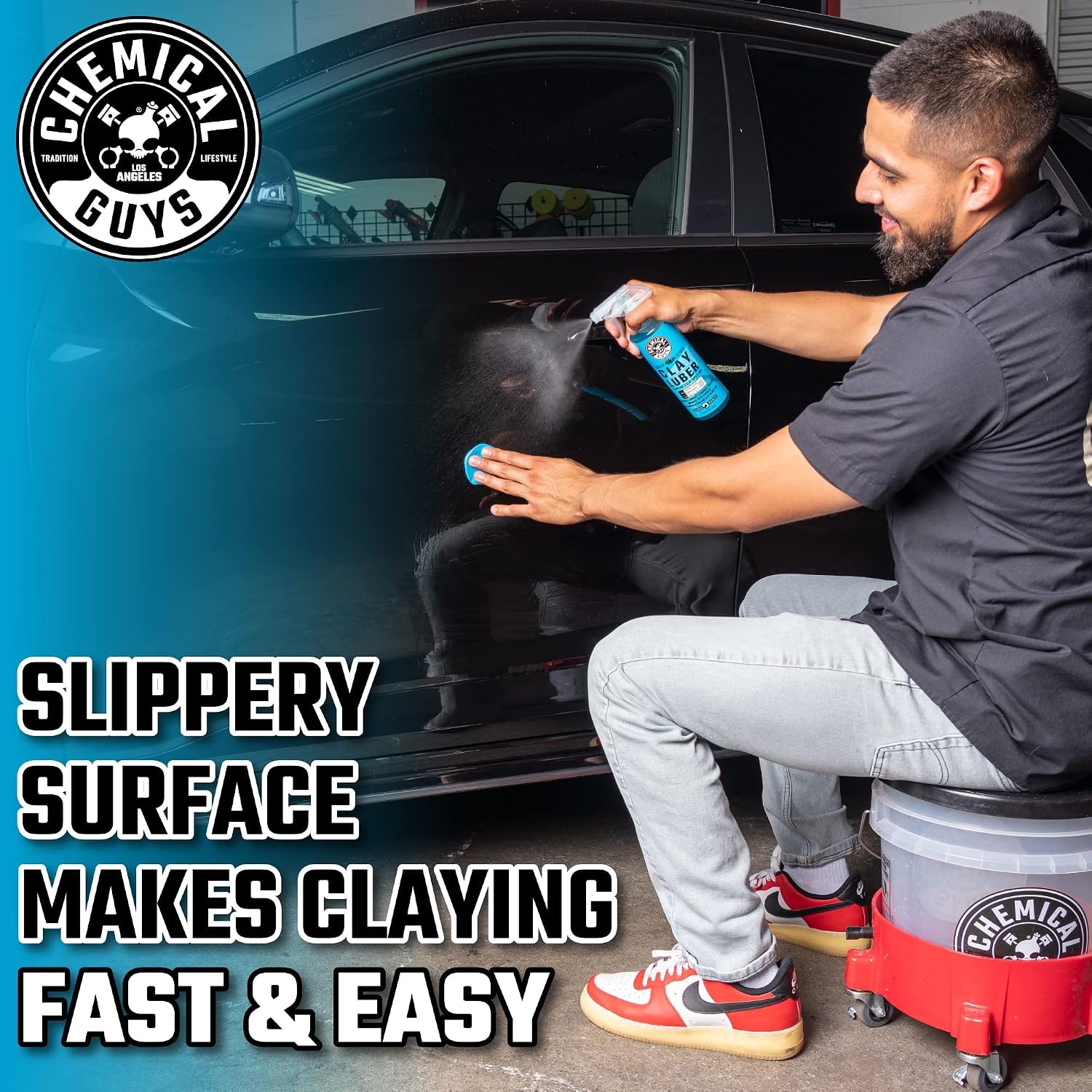 image:imageChemical Guys Heavy Duty Clay Bar amp Luber Kit Paint Prep 2Piece Set16 Fl Oz Pack of 1