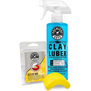 Chemical Guys, Heavy Duty Clay Bar & Luber Kit, Paint Prep, 2-Piece Set(OG Light/ Medium Clay Bar Kit)
